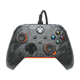 PDP Gaming Xbox Wired Controller - Atomic Carbon (Orange-Red and Black) - Like New